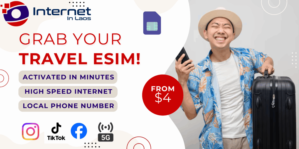 Travel eSIM Laos | Instant Setup from $4